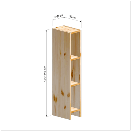 横幅11～20／高さ101～110／奥行30cmの本棚ユニット