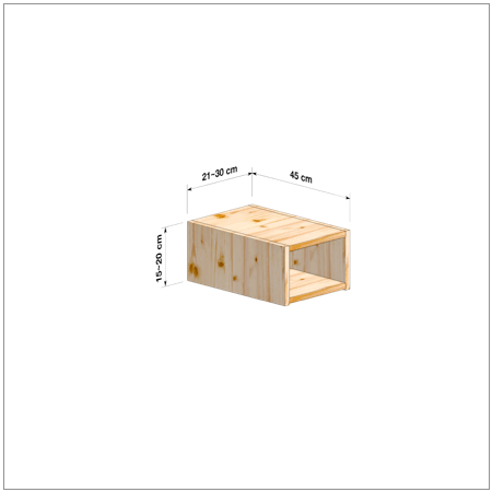 横幅21～30／高さ15～20／奥行45cmの本棚ユニット