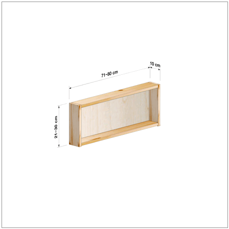 横幅71～80／高さ21～30／奥行10cmの本棚ユニット
