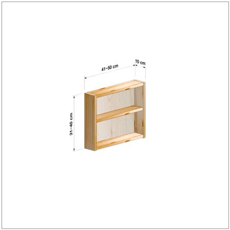 横幅41～50／高さ31～40／奥行10cmの本棚ユニット