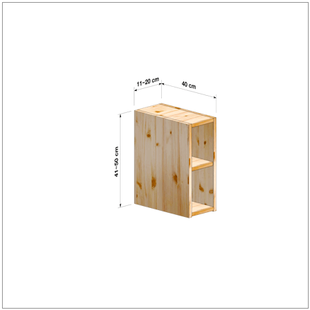 横幅11～20／高さ41～50／奥行40cmの本棚ユニット