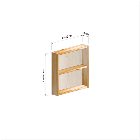 横幅41～50／高さ41～50／奥行10cmの本棚ユニット