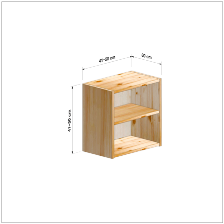 横幅41～50／高さ41～50／奥行30cmの本棚ユニット