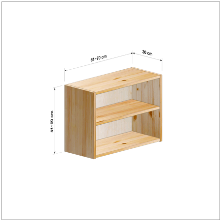 横幅61～70／高さ41～50／奥行30cmの本棚ユニット