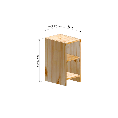 横幅21～30／高さ51～60／奥行40cmの本棚ユニット