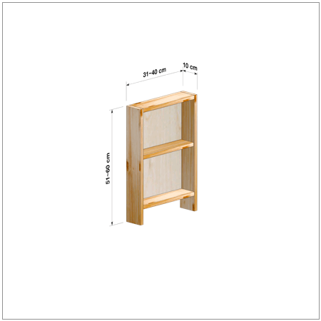 横幅31～40／高さ51～60／奥行10cmの本棚ユニット