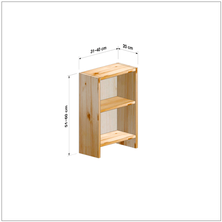 横幅31～40／高さ51～60／奥行20cmの本棚ユニット