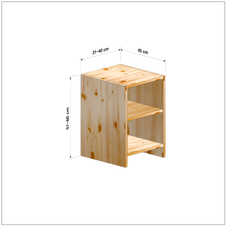 横幅31～40／高さ51～60／奥行45cmの本棚ユニット