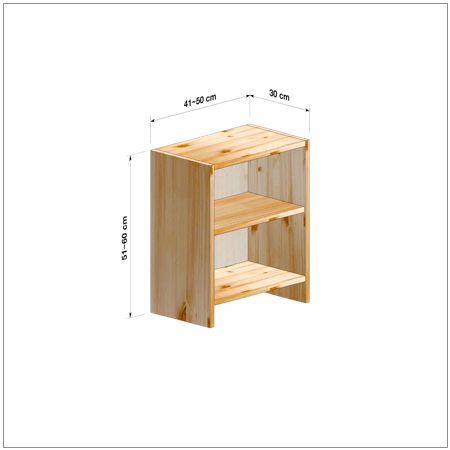 横幅41～50／高さ51～60／奥行30cmの本棚ユニット