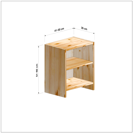 横幅41～50／高さ51～60／奥行35cmの本棚ユニット