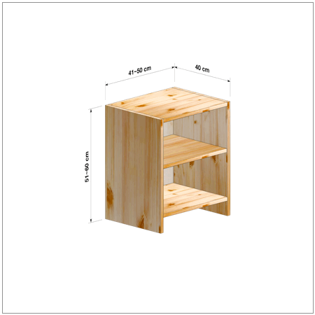 横幅41～50／高さ51～60／奥行40cmの本棚ユニット