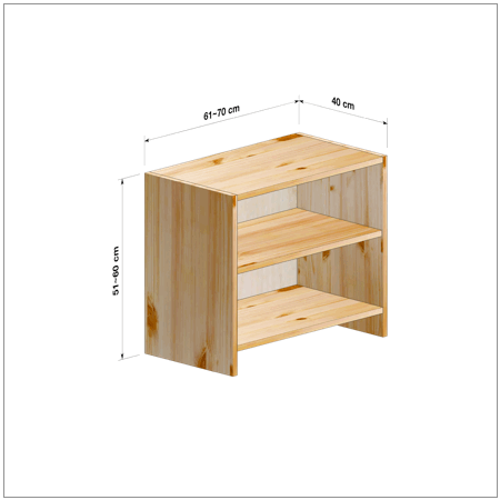 横幅61～70／高さ51～60／奥行40cmの本棚ユニット