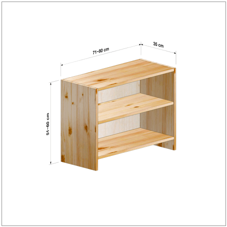 横幅71～80／高さ51～60／奥行35cmの本棚ユニット