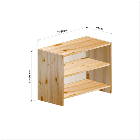 横幅71～80／高さ51～60／奥行40cmの本棚ユニット