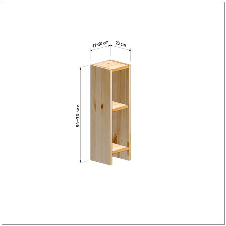 横幅11～20／高さ61～70／奥行20cmの本棚ユニット