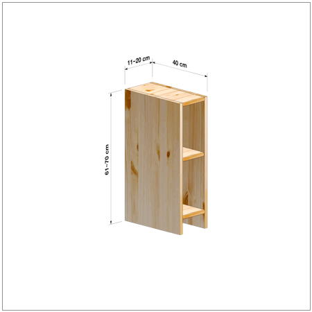 横幅11～20／高さ61～70／奥行40cmの本棚ユニット
