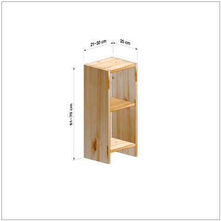 横幅21～30／高さ61～70／奥行25cmの本棚ユニット