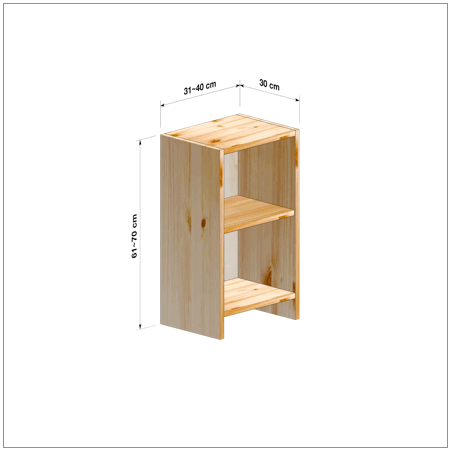 横幅31～40／高さ61～70／奥行30cmの本棚ユニット