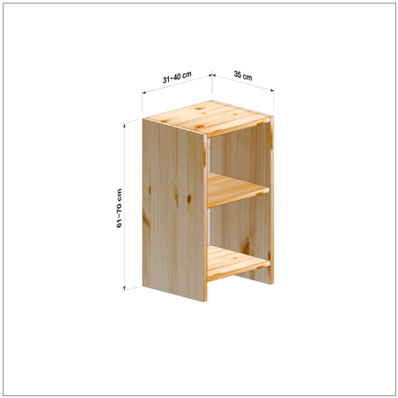 横幅31～40／高さ61～70／奥行35cmの本棚ユニット