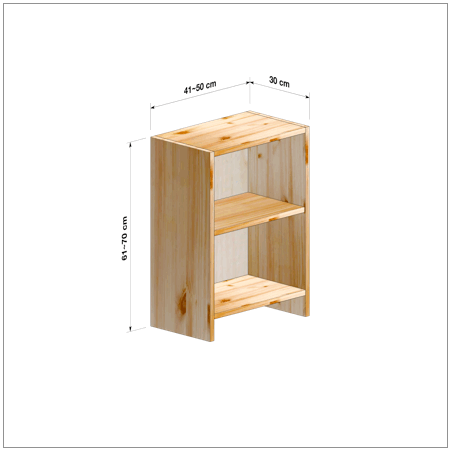 横幅41～50／高さ61～70／奥行30cmの本棚ユニット
