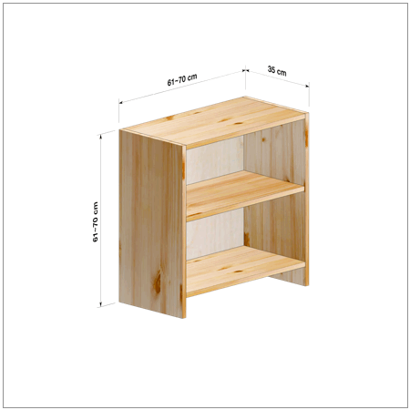 横幅61～70／高さ61～70／奥行35cmの本棚ユニット