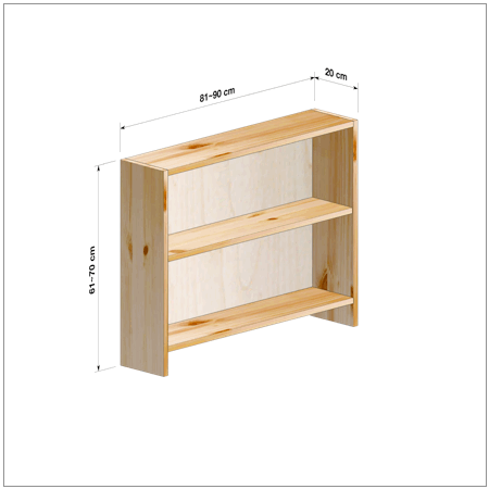 横幅81～90／高さ61～70／奥行20cmの本棚ユニット