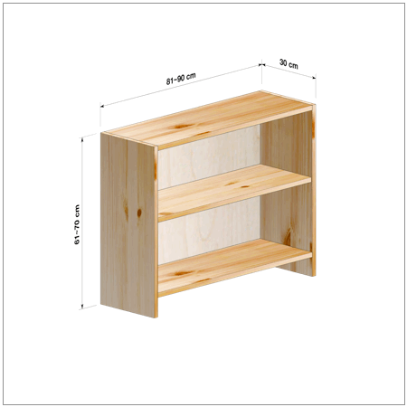 横幅81～90／高さ61～70／奥行30cmの本棚ユニット