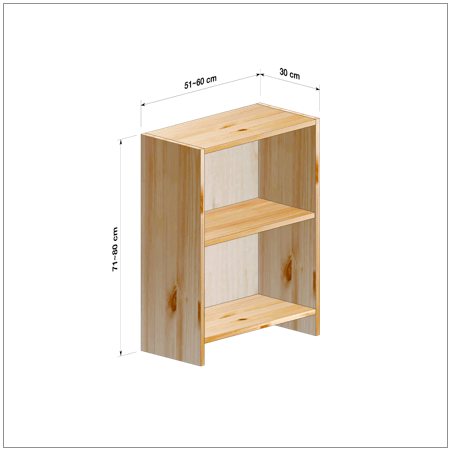 横幅51～60／高さ71～80／奥行30cmの本棚ユニット
