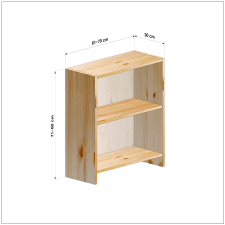 横幅61～70／高さ71～80／奥行30cmの本棚ユニット